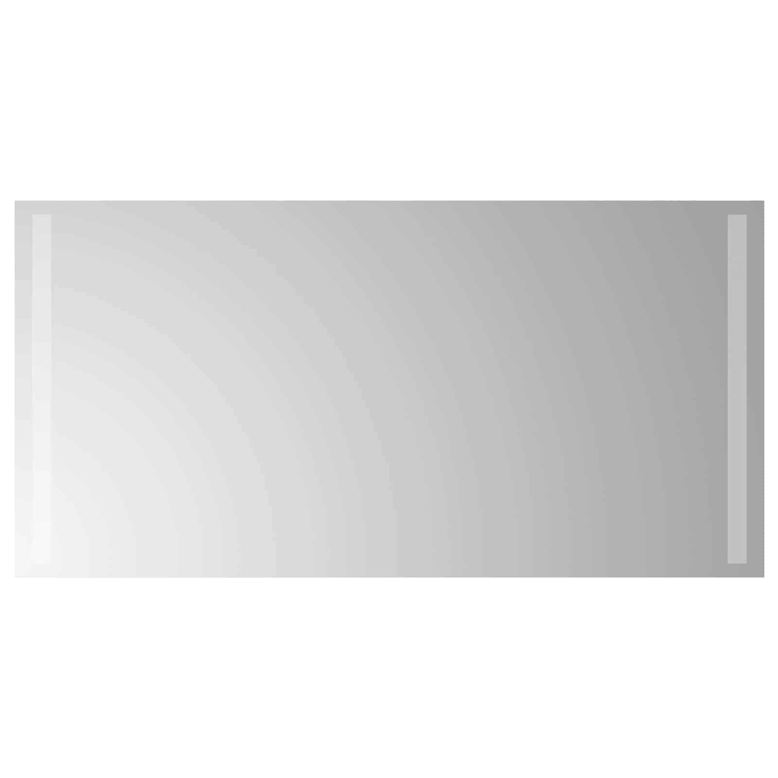 vidaXL Lustro łazienkowe LED przezroczysty 80 x 40 cm szkło hartowane