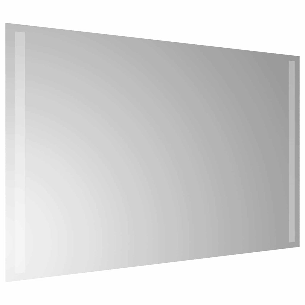 vidaXL Lustro łazienkowe LED przezroczysty 80 x 50 cm szkło hartowane