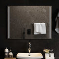 vidaXL Lustro łazienkowe LED przezroczysty 80 x 60 cm szkło hartowane