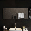 vidaXL Lustro łazienkowe LED przezroczysty 90 x 40 cm szkło hartowane