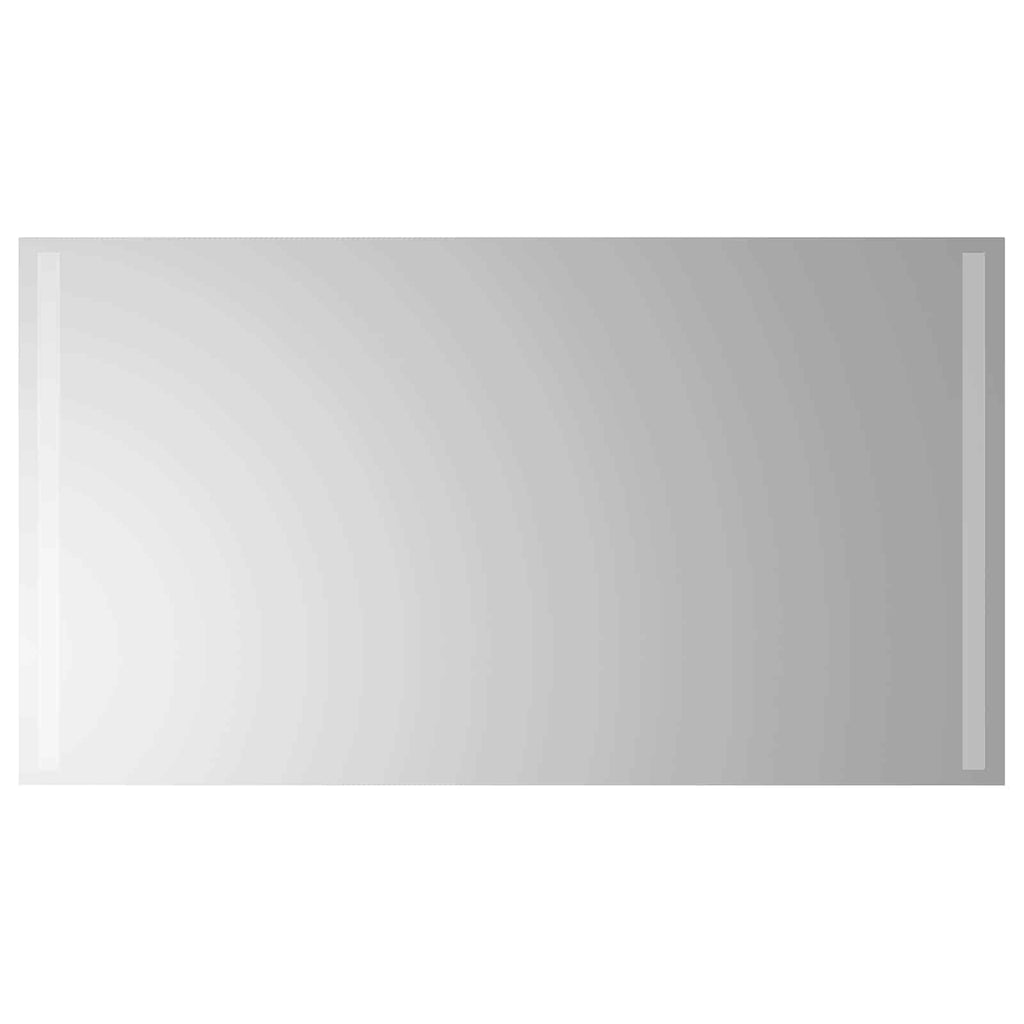vidaXL Lustro łazienkowe LED przezroczysty 90 x 50 cm szkło hartowane