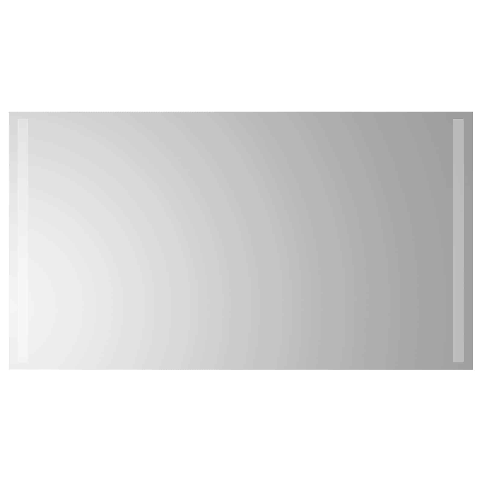 vidaXL Lustro łazienkowe LED przezroczysty 90 x 50 cm szkło hartowane
