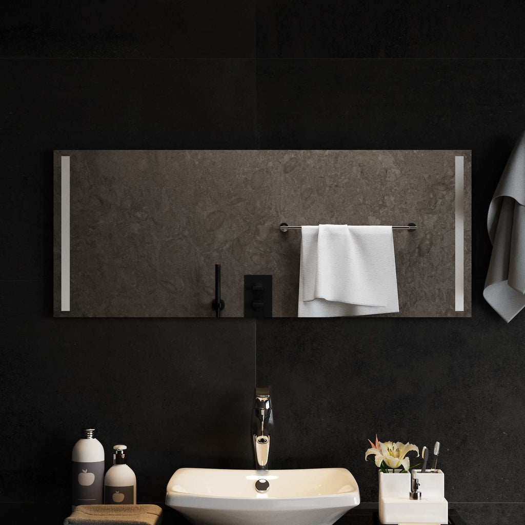 vidaXL Lustro łazienkowe LED przezroczysty 100 x 40 cm szkło hartowane