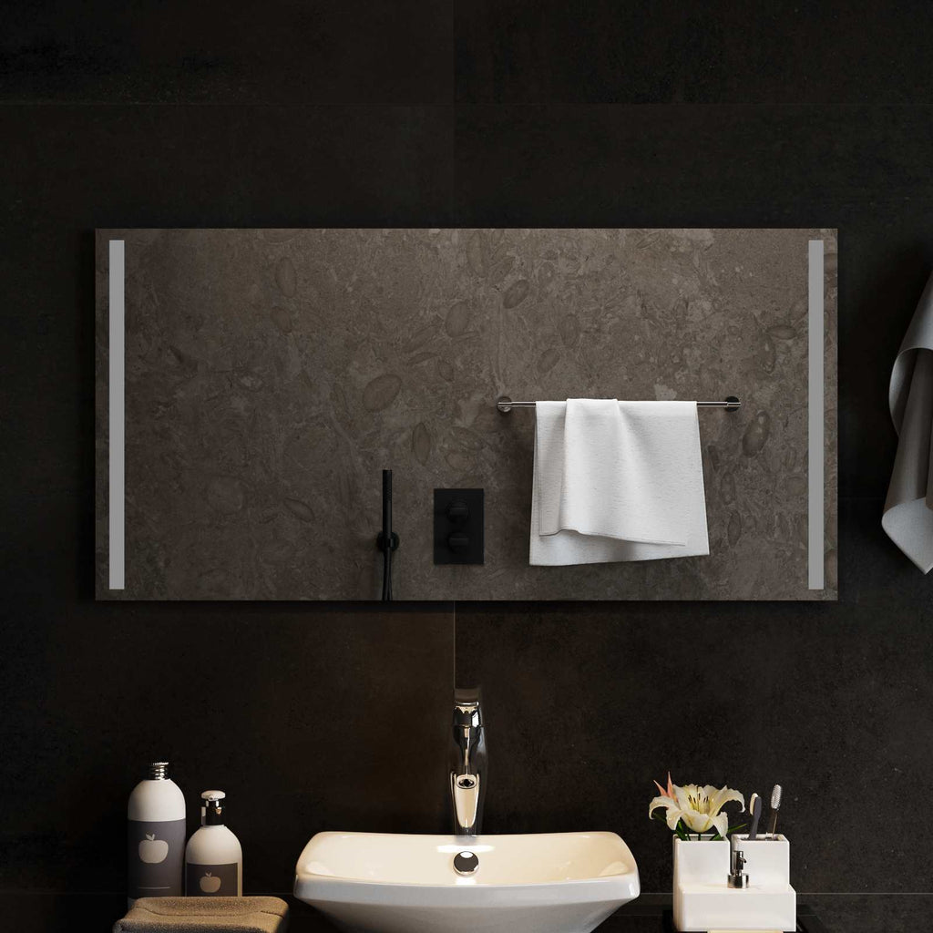 vidaXL Lustro łazienkowe LED przezroczysty 100 x 50 cm szkło hartowane