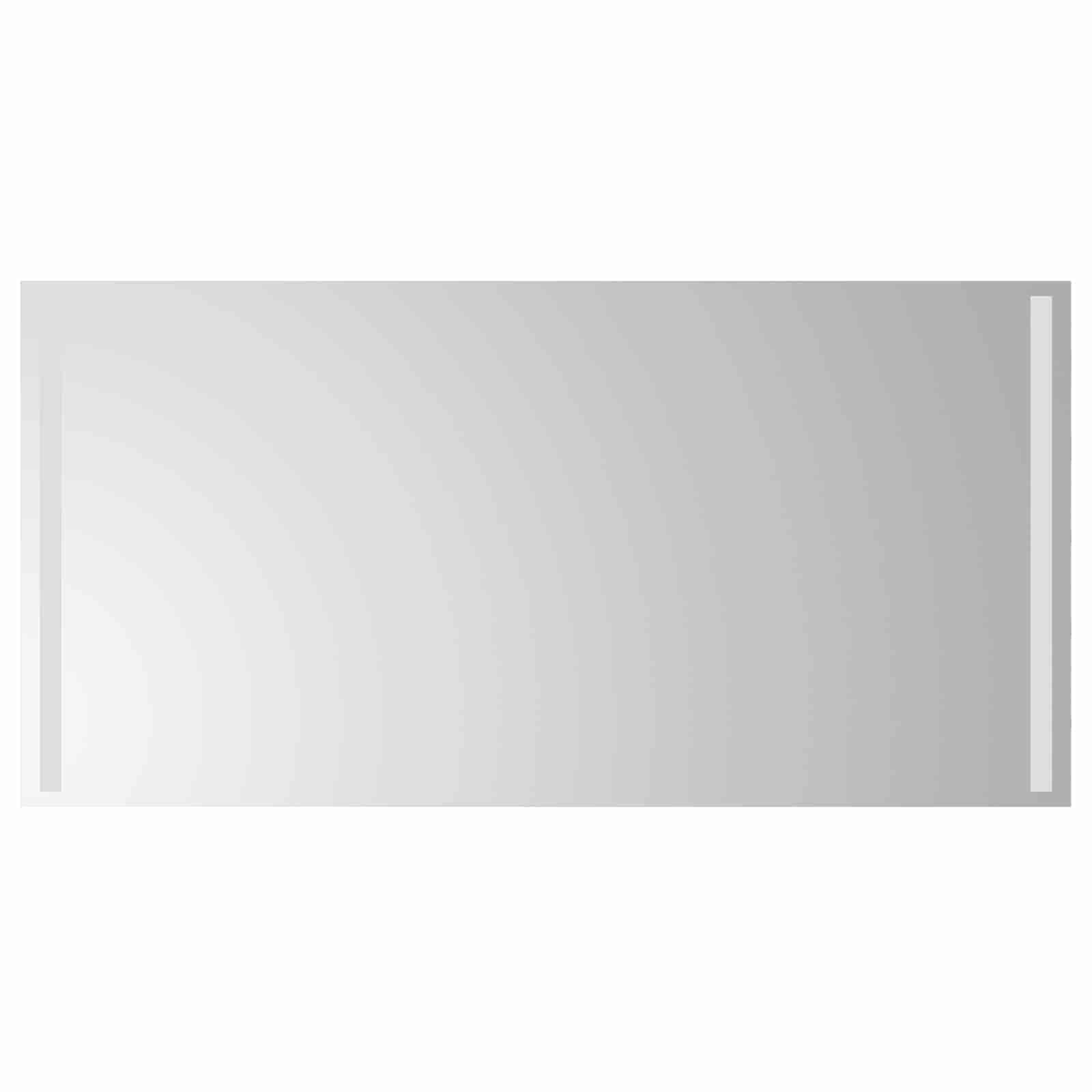 vidaXL Lustro łazienkowe LED przezroczysty 100 x 60 cm szkło hartowane