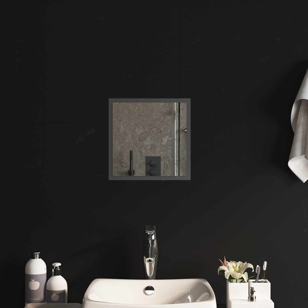 vidaXL Lustro łazienkowe LED przezroczysty 30 x 30 cm szkło hartowane