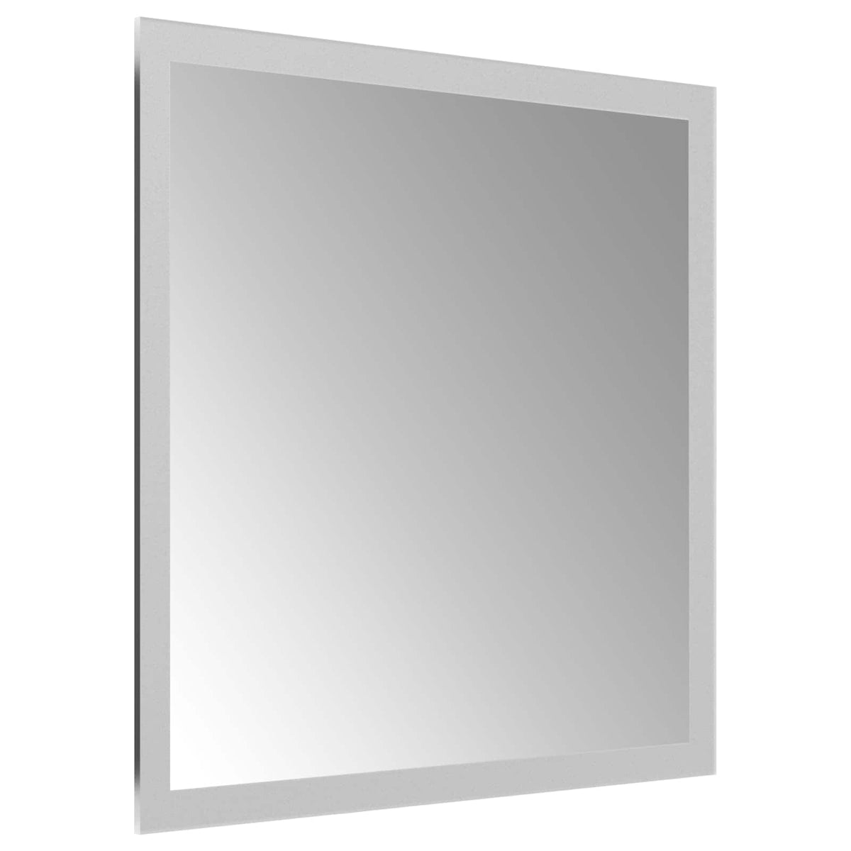 vidaXL Lustro łazienkowe LED przezroczysty 30 x 30 cm szkło hartowane
