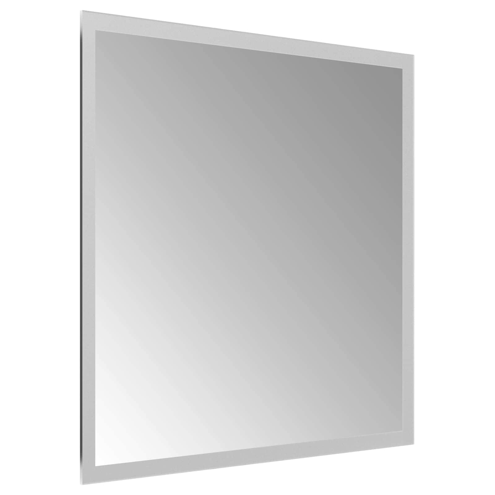 vidaXL Lustro łazienkowe LED przezroczysty 40 x 40 cm szkło hartowane