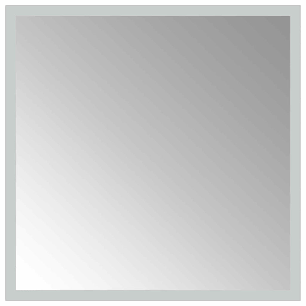 vidaXL Lustro łazienkowe LED przezroczysty 40 x 40 cm szkło hartowane