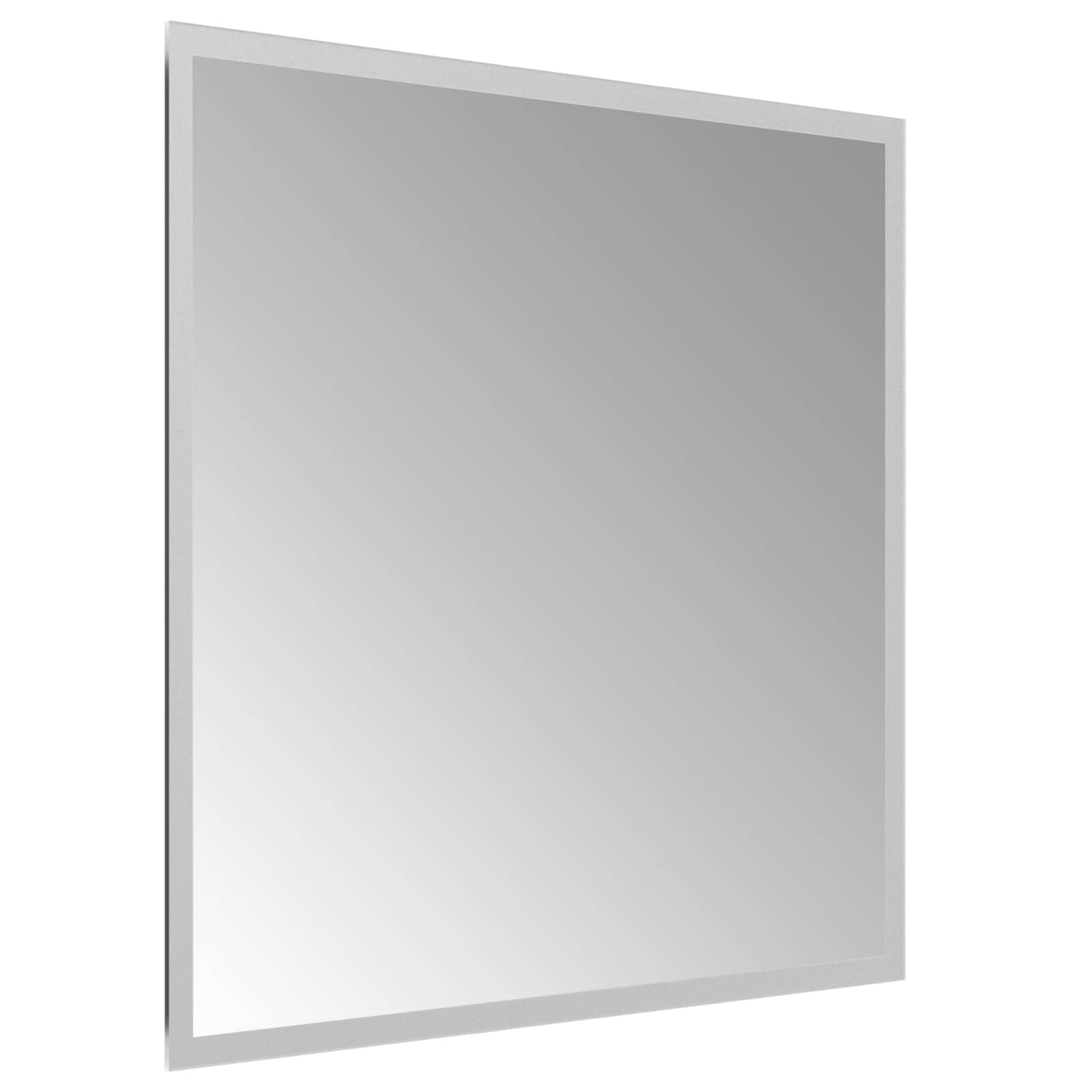 vidaXL Lustro łazienkowe LED przezroczysty 50 x 50 cm szkło hartowane