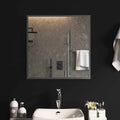 vidaXL Lustro łazienkowe LED przezroczysty 60 x 60 cm szkło hartowane