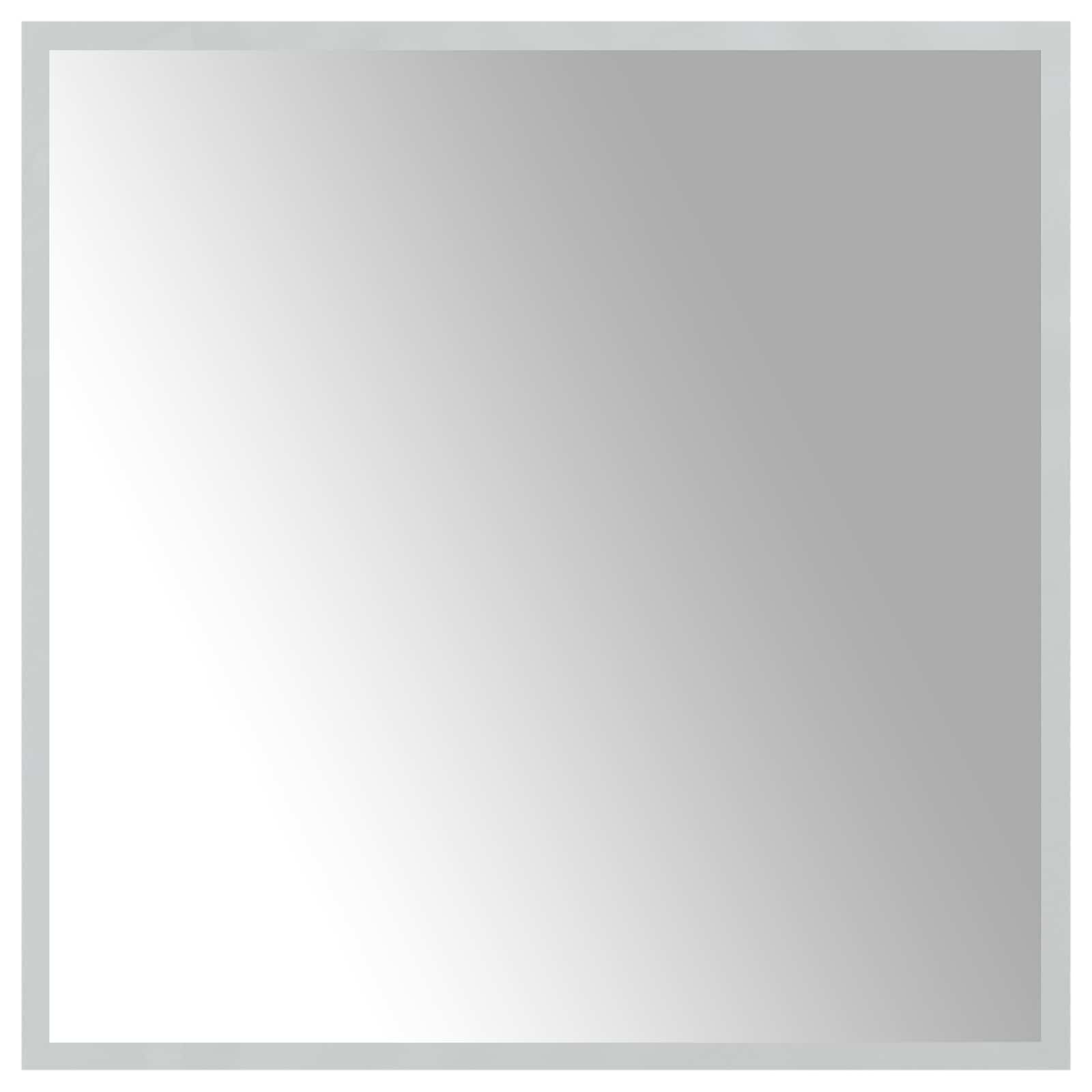vidaXL Lustro łazienkowe LED przezroczysty 60 x 60 cm szkło hartowane