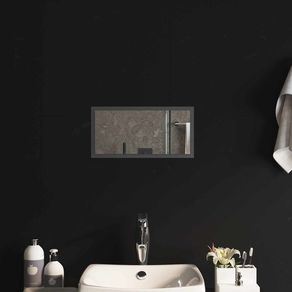vidaXL Lustro łazienkowe LED przezroczysty 40 x 20 cm szkło hartowane
