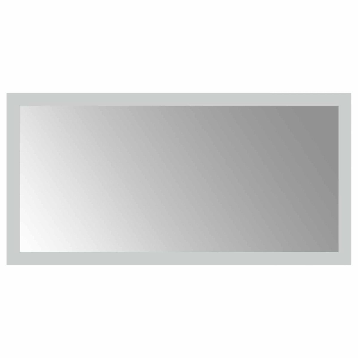 vidaXL Lustro łazienkowe LED przezroczysty 40 x 20 cm szkło hartowane
