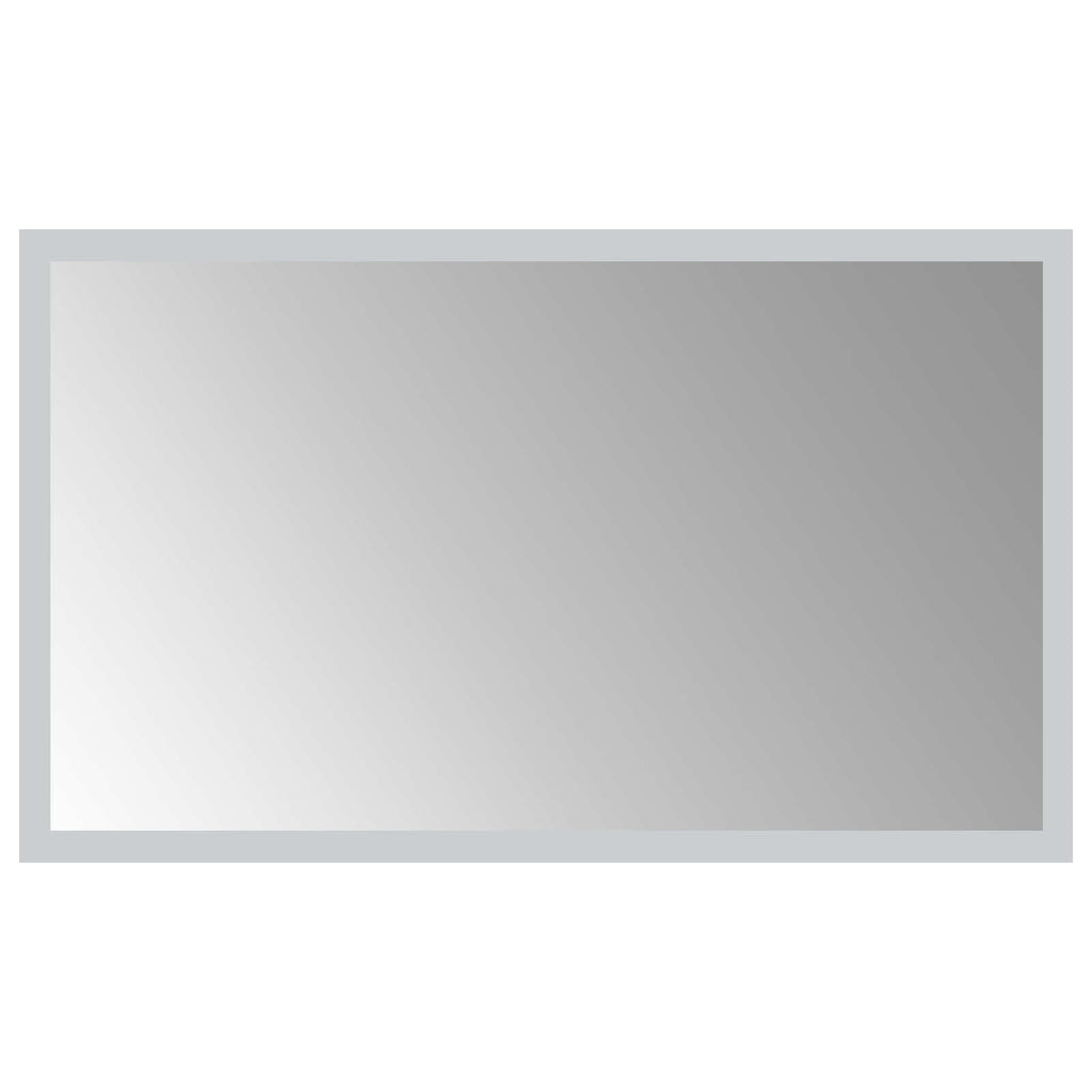 vidaXL Lustro łazienkowe LED przezroczysty 50 x 30 cm szkło hartowane