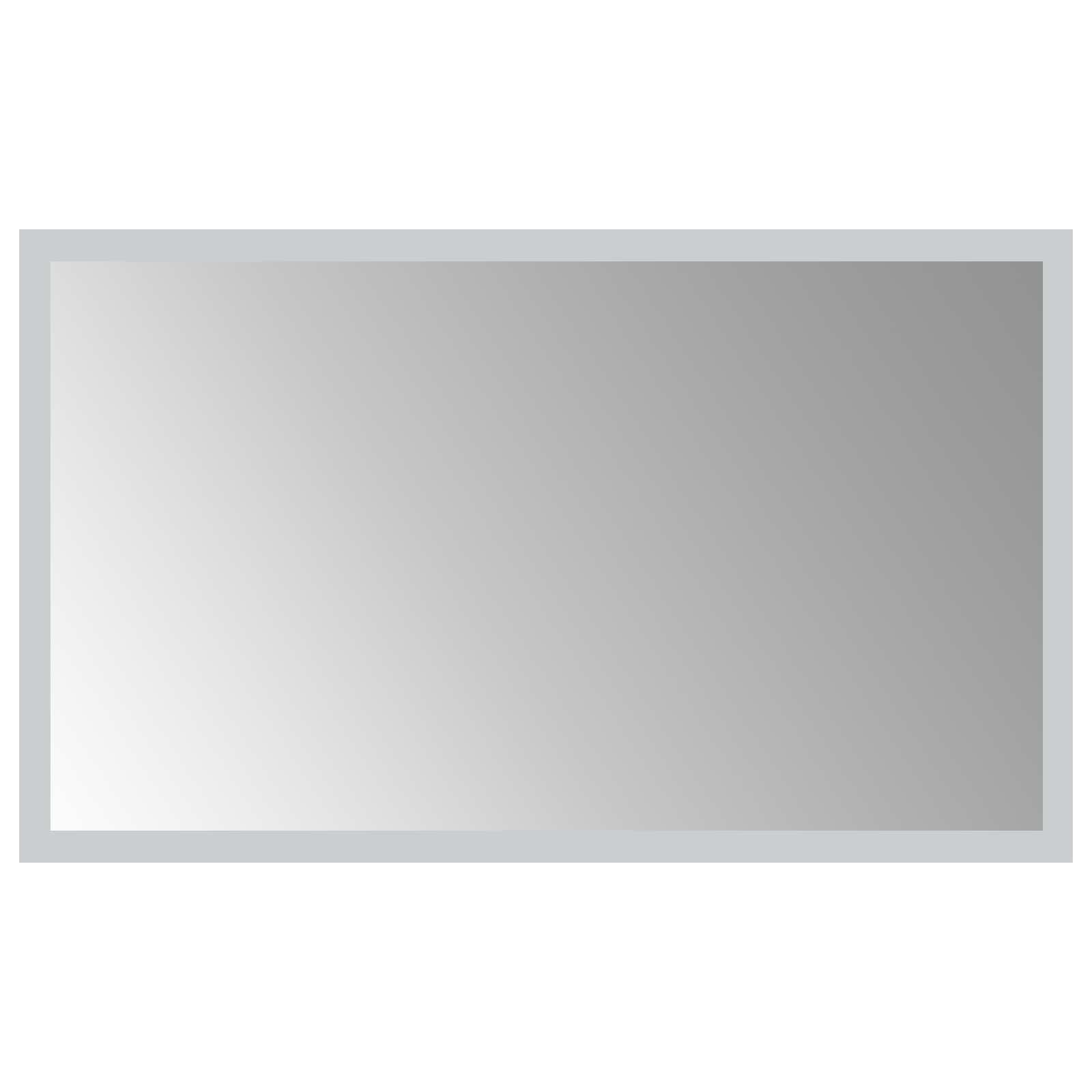 vidaXL Lustro łazienkowe LED przezroczysty 50 x 30 cm szkło hartowane