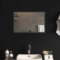 vidaXL Lustro łazienkowe LED przezroczysty 60 x 40 cm szkło hartowane