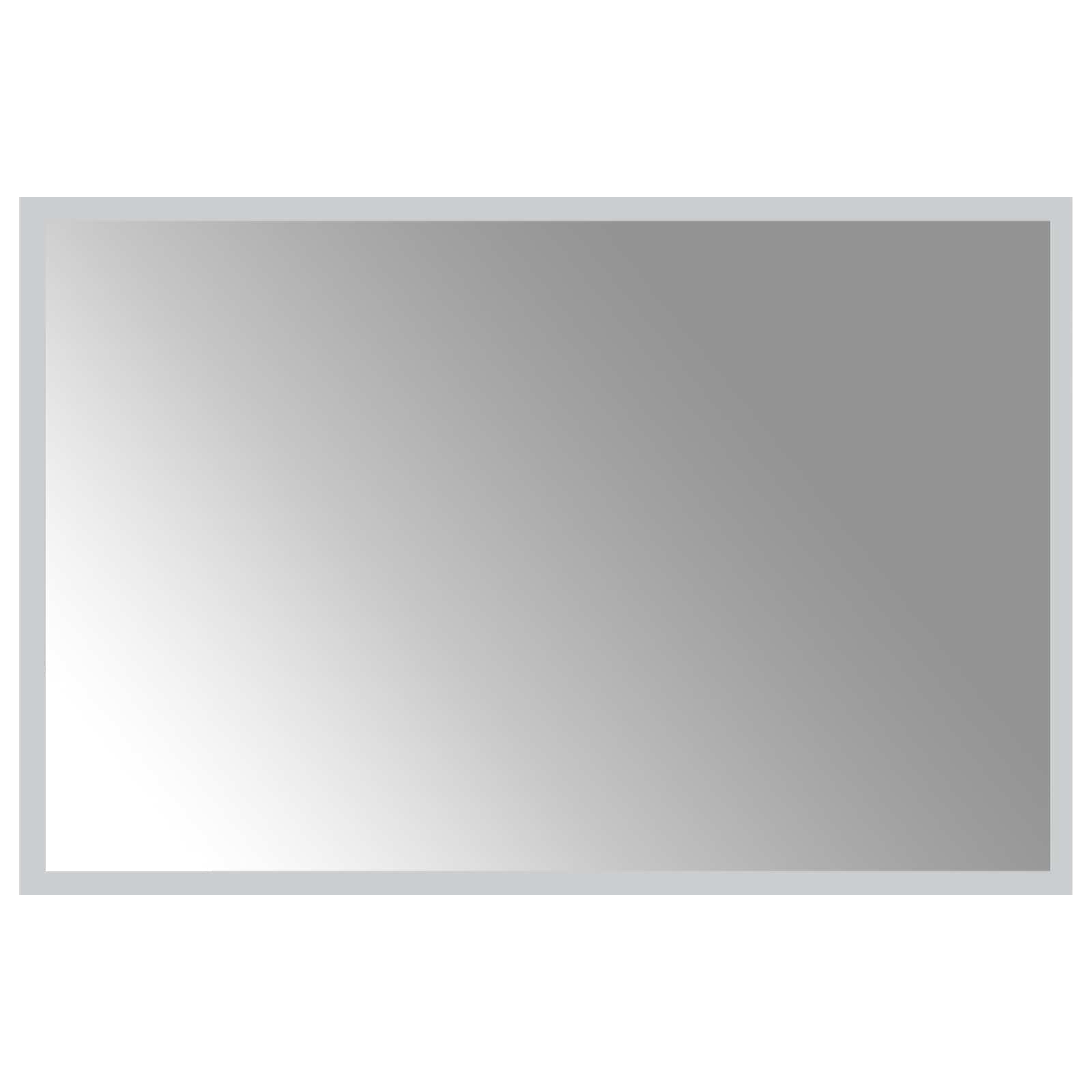 vidaXL Lustro łazienkowe LED przezroczysty 60 x 40 cm szkło hartowane