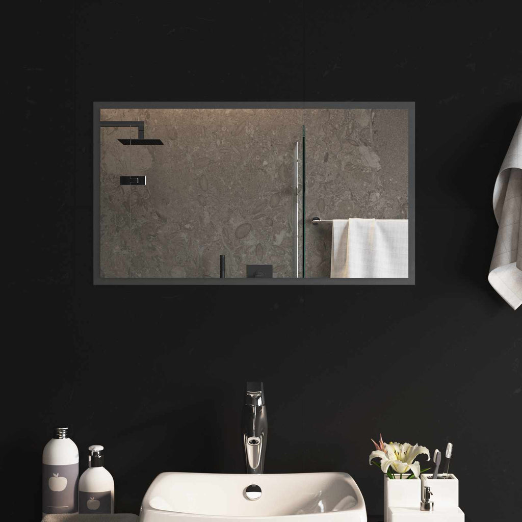 vidaXL Lustro łazienkowe LED przezroczysty 70 x 40 cm szkło hartowane