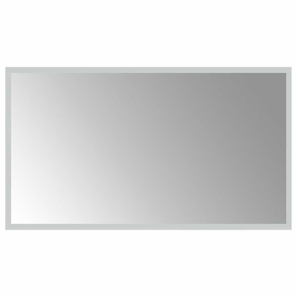 vidaXL Lustro łazienkowe LED przezroczysty 70 x 40 cm szkło hartowane