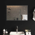 vidaXL Lustro łazienkowe LED przezroczysty 70 x 50 cm szkło hartowane