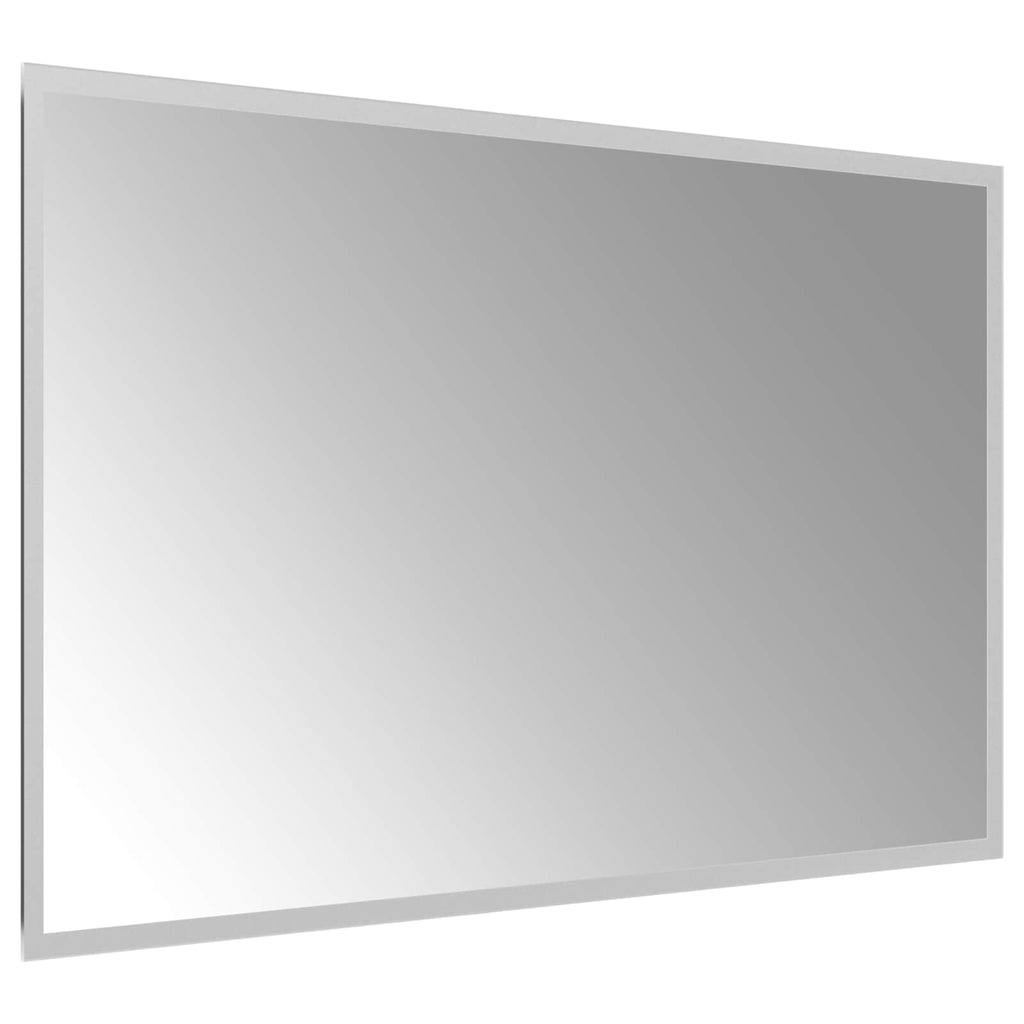 vidaXL Lustro łazienkowe LED przezroczysty 80 x 50 cm szkło hartowane