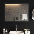 vidaXL Lustro łazienkowe LED przezroczysty 80 x 60 cm szkło hartowane