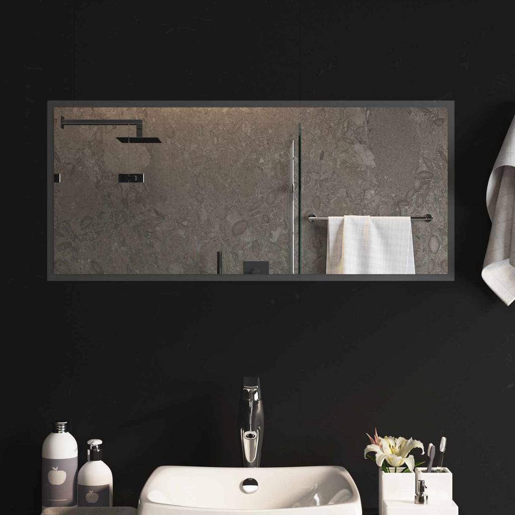vidaXL Lustro łazienkowe LED przezroczysty 90 x 40 cm szkło hartowane