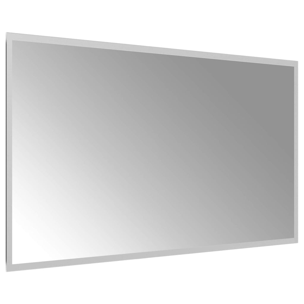 vidaXL Lustro łazienkowe LED przezroczysty 90 x 50 cm szkło hartowane