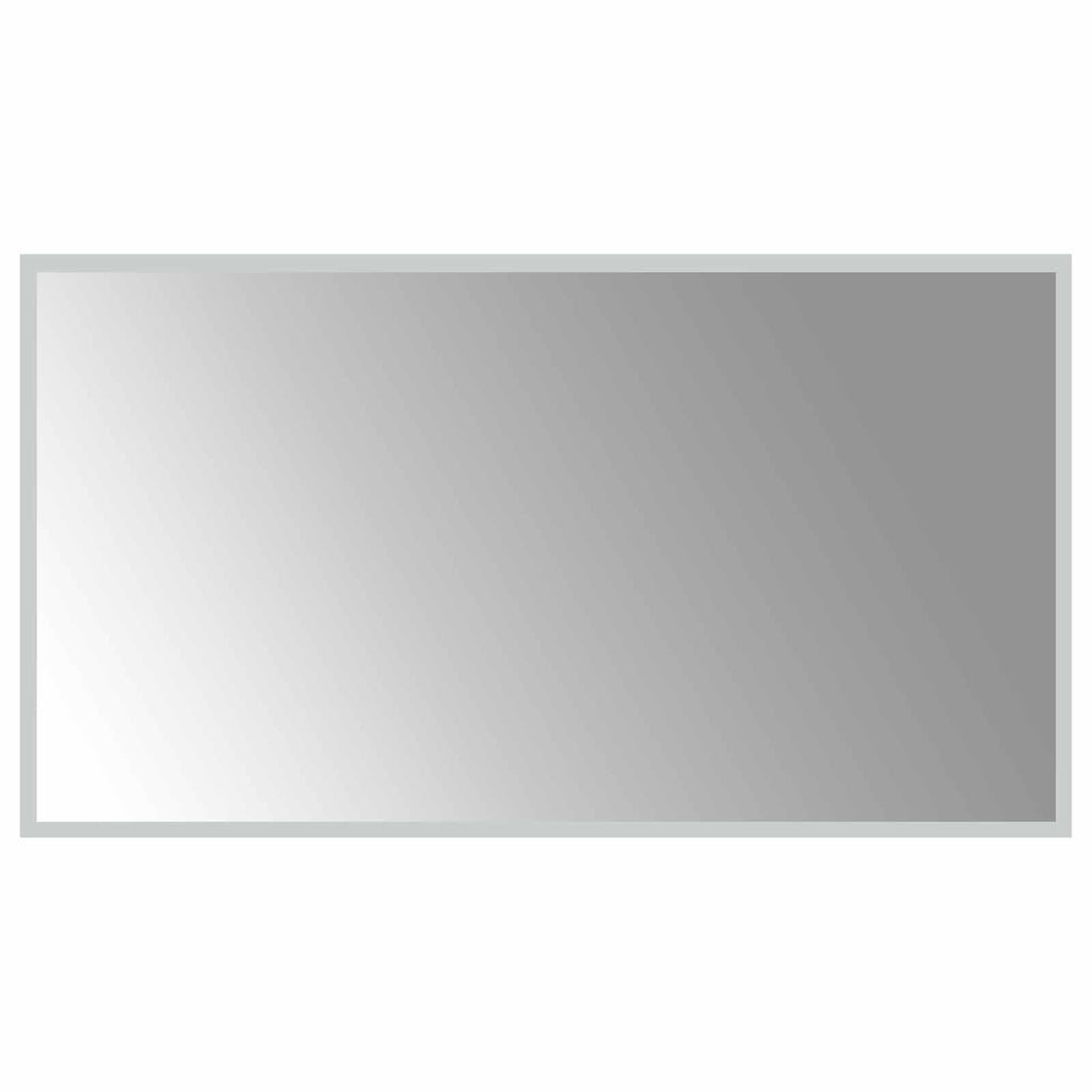 vidaXL Lustro łazienkowe LED przezroczysty 90 x 50 cm szkło hartowane