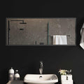 vidaXL Lustro łazienkowe LED przezroczysty 100 x 40 cm szkło hartowane