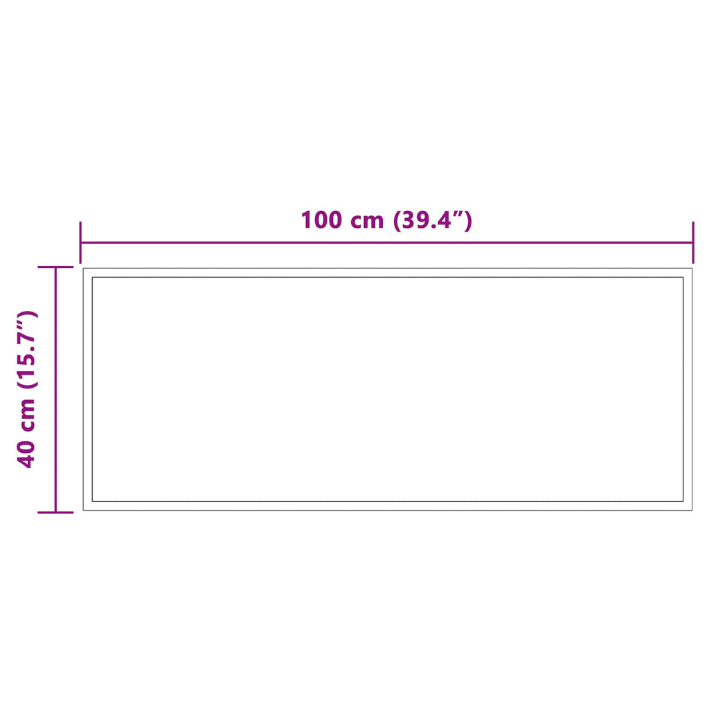 vidaXL Lustro łazienkowe LED przezroczysty 100 x 40 cm szkło hartowane