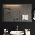 vidaXL Lustro łazienkowe LED przezroczysty 100 x 60 cm szkło hartowane