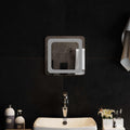 vidaXL Lustro łazienkowe LED przezroczysty 30 x 30 cm szkło hartowane