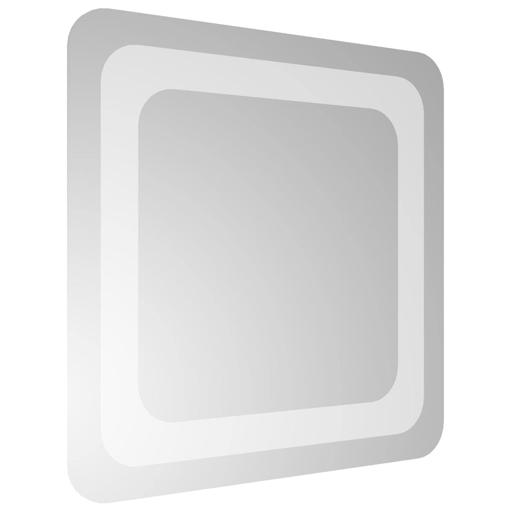vidaXL Lustro łazienkowe LED przezroczysty 30 x 30 cm szkło hartowane
