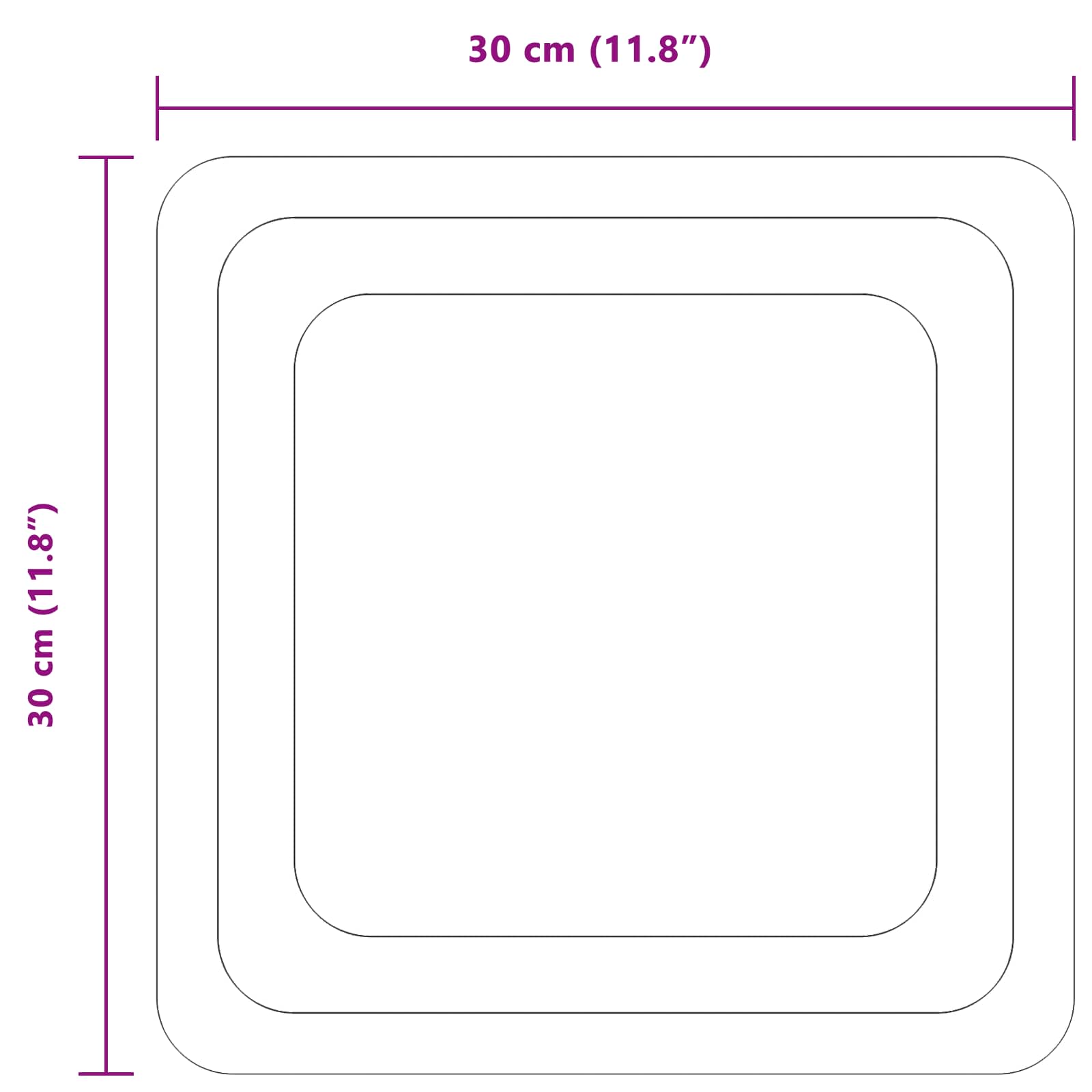 vidaXL Lustro łazienkowe LED przezroczysty 30 x 30 cm szkło hartowane
