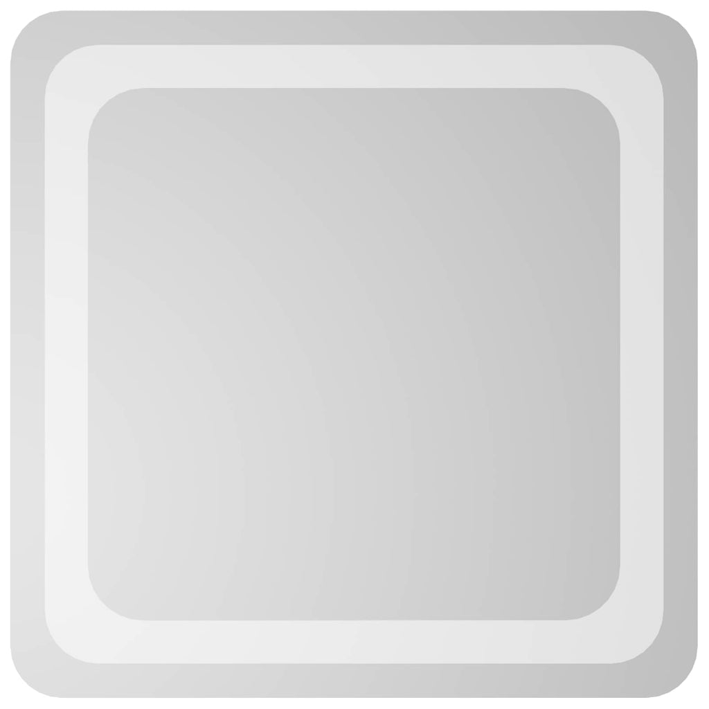 vidaXL Lustro łazienkowe LED przezroczysty 40 x 40 cm szkło hartowane