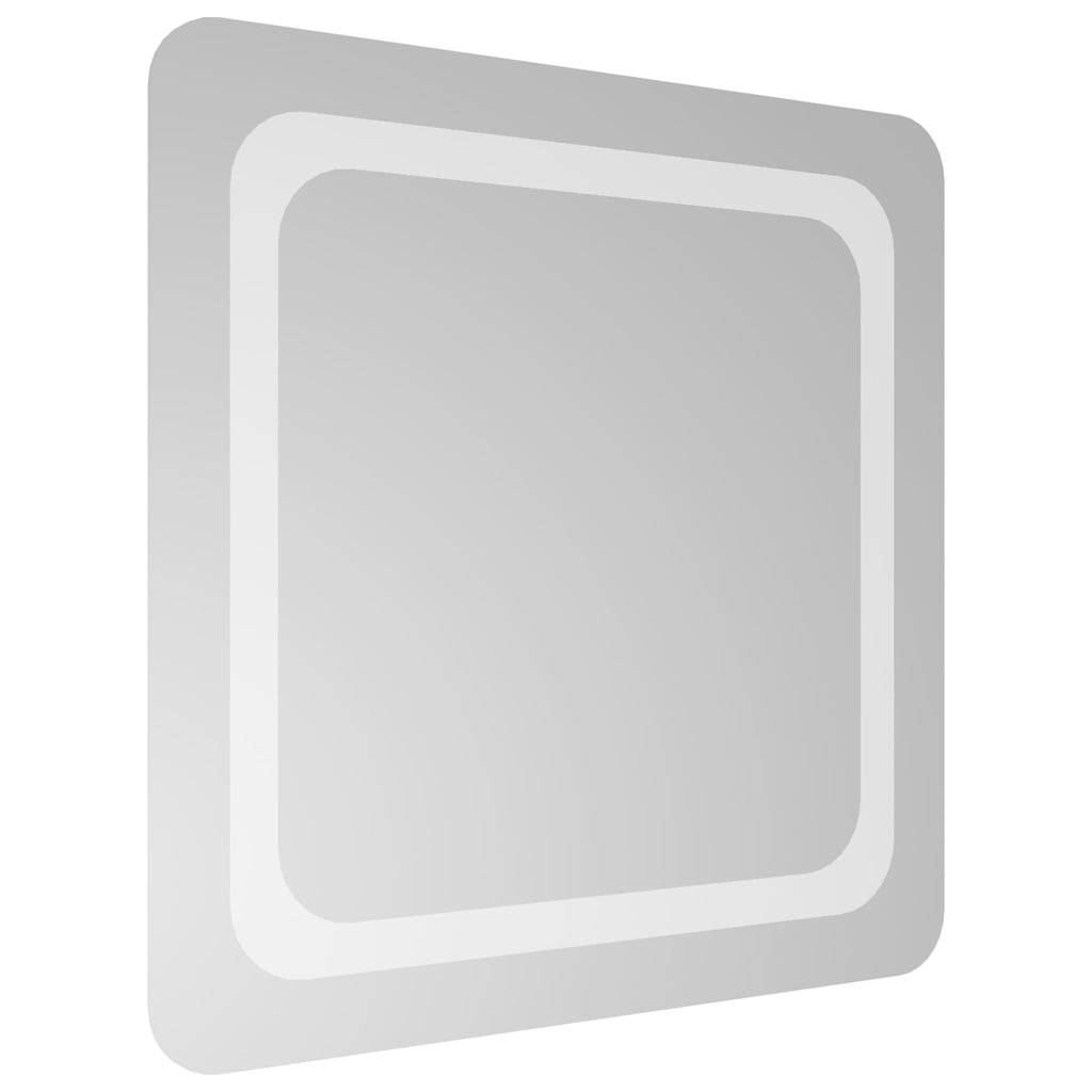 vidaXL Lustro łazienkowe LED przezroczysty 50 x 50 cm szkło hartowane
