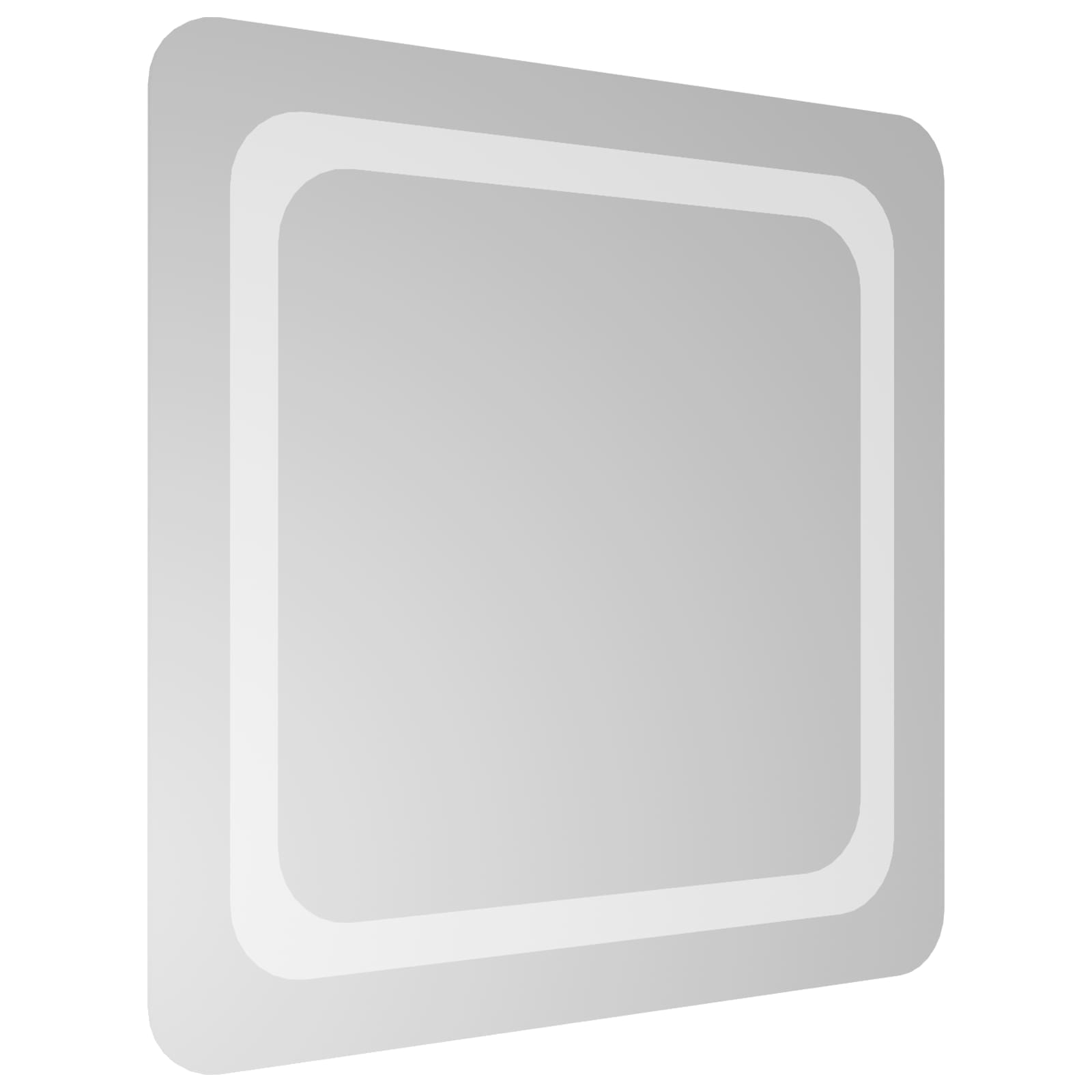vidaXL Lustro łazienkowe LED przezroczysty 50 x 50 cm szkło hartowane