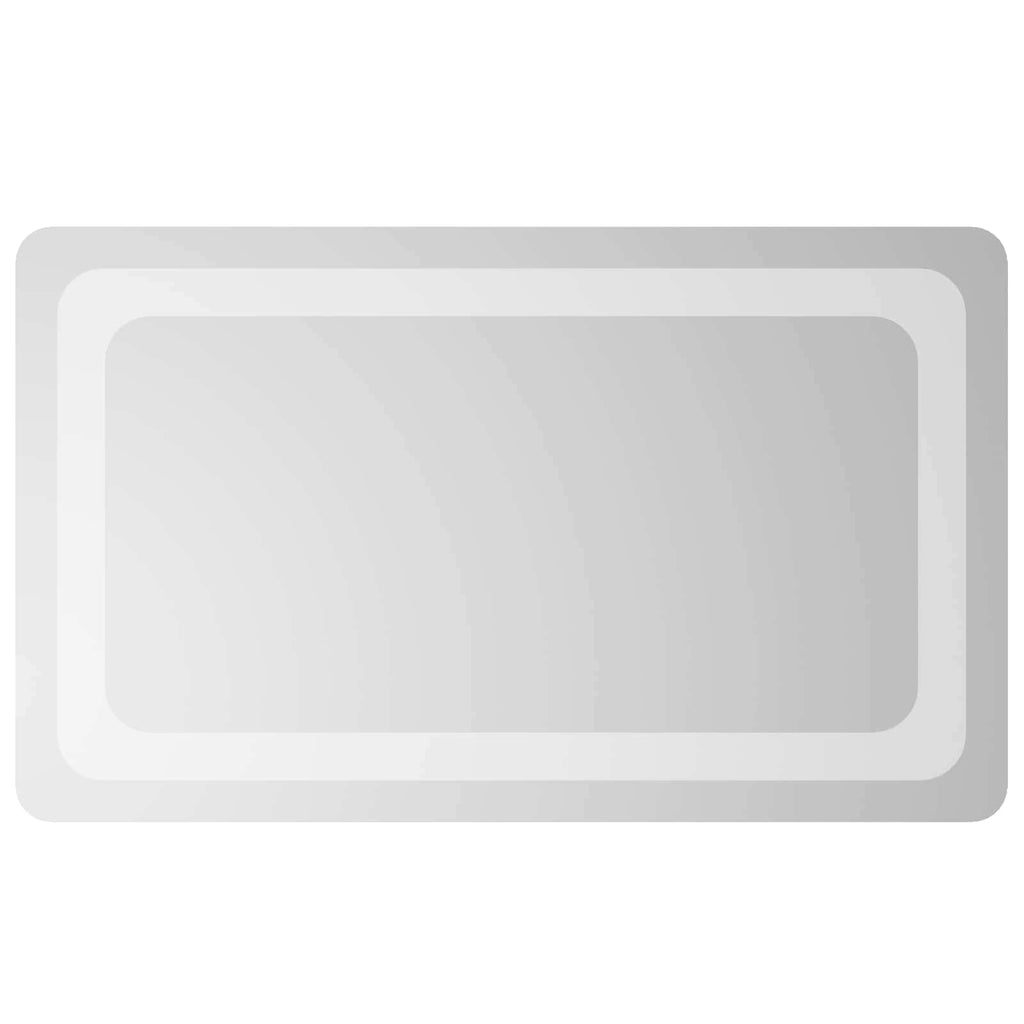 vidaXL Lustro łazienkowe LED przezroczysty 50 x 30 cm szkło hartowane