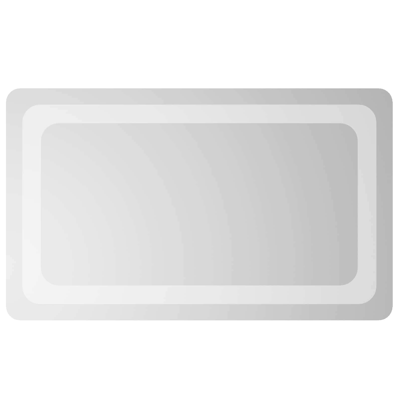 vidaXL Lustro łazienkowe LED przezroczysty 50 x 30 cm szkło hartowane