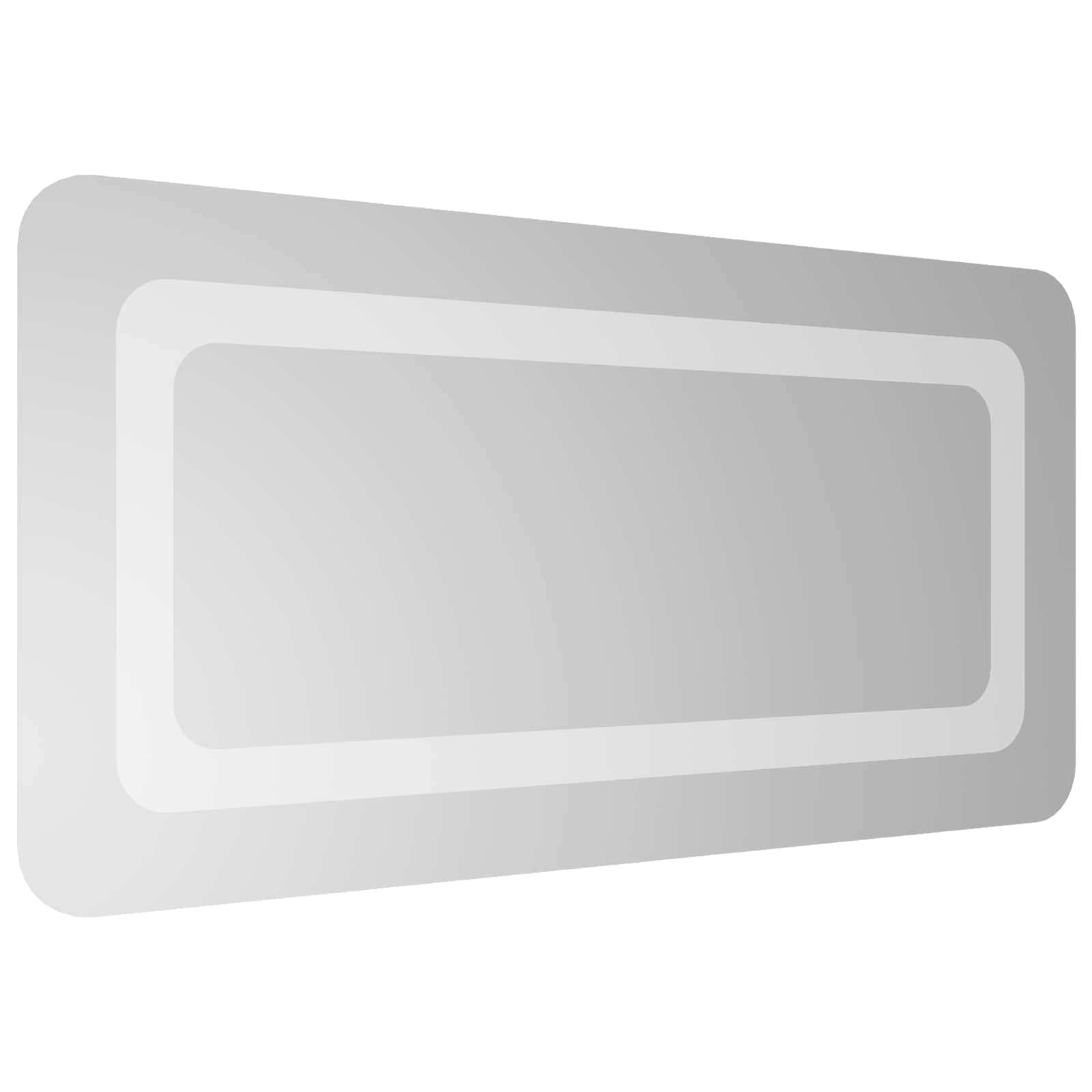 vidaXL Lustro łazienkowe LED przezroczysty 60 x 30 cm szkło hartowane