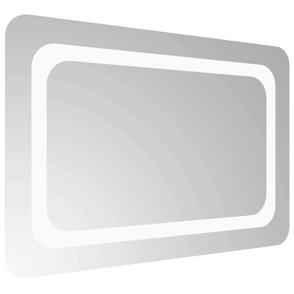 vidaXL Lustro łazienkowe LED przezroczysty 60 x 40 cm szkło hartowane