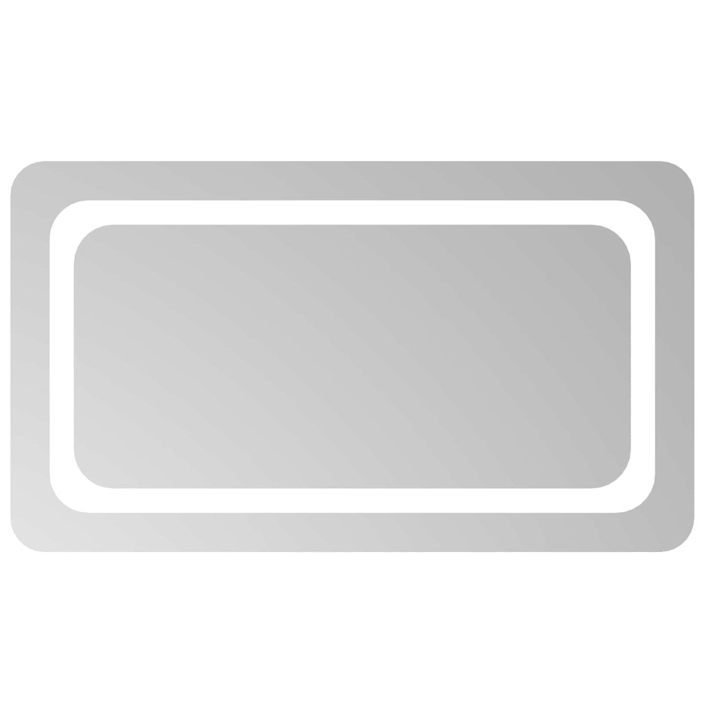vidaXL Lustro łazienkowe LED przezroczysty 70 x 40 cm szkło hartowane