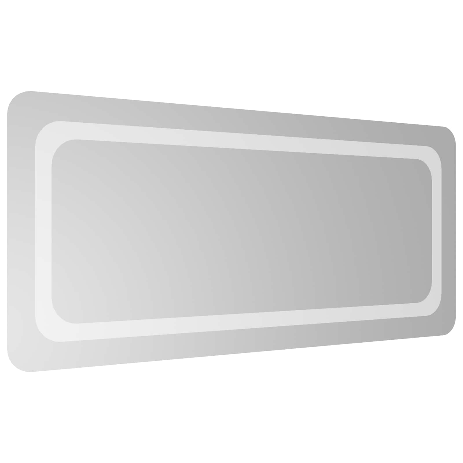 vidaXL Lustro łazienkowe LED przezroczysty 90 x 40 cm szkło hartowane