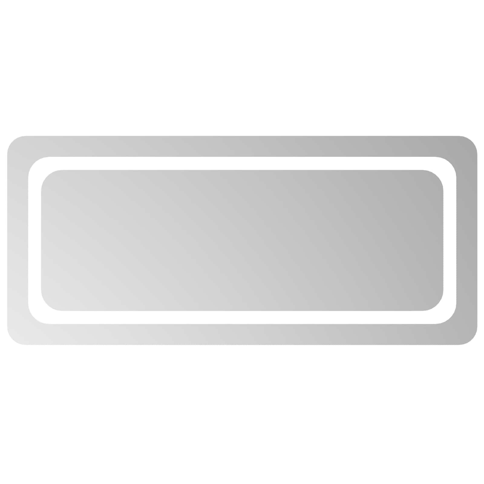 vidaXL Lustro łazienkowe LED przezroczysty 90 x 40 cm szkło hartowane