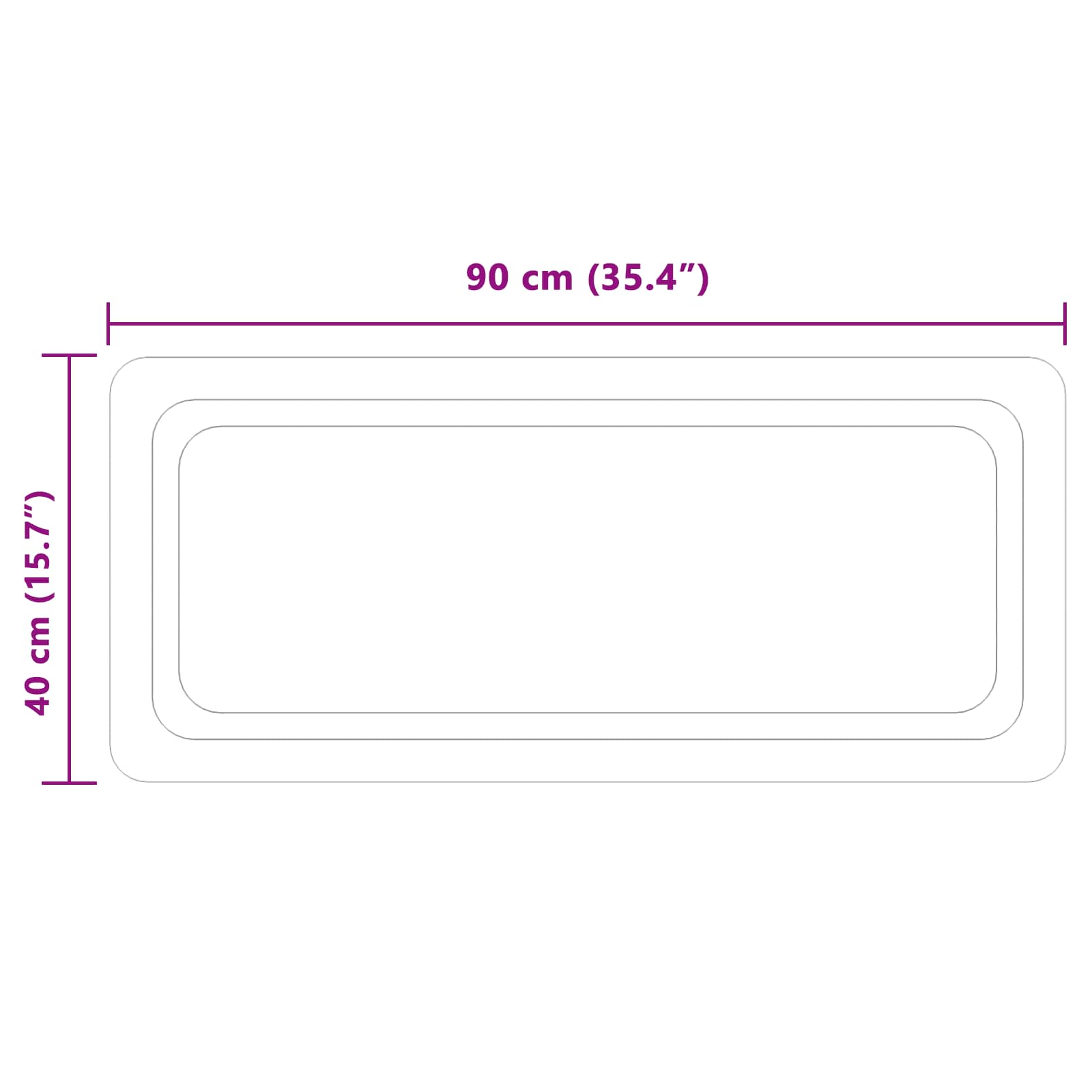 vidaXL Lustro łazienkowe LED przezroczysty 90 x 40 cm szkło hartowane
