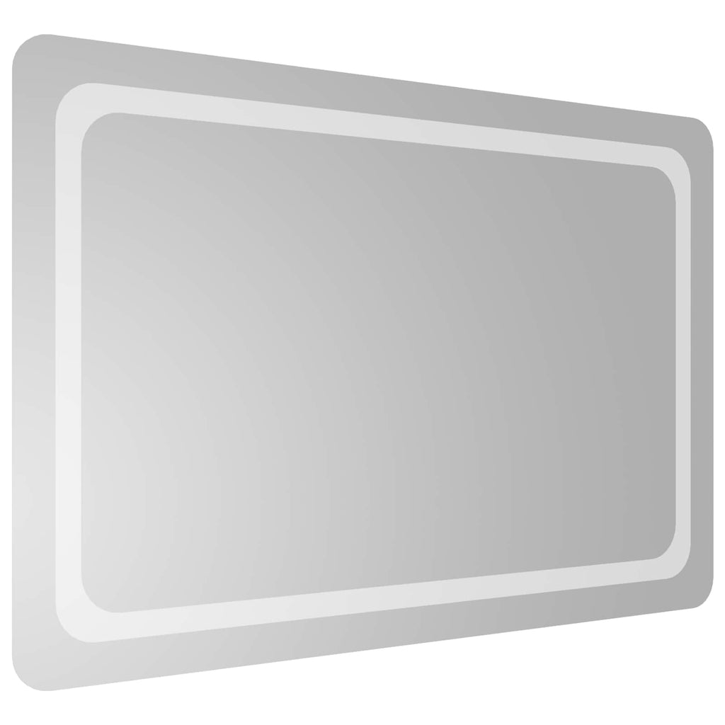 vidaXL Lustro łazienkowe LED przezroczysty 90 x 60 cm szkło hartowane