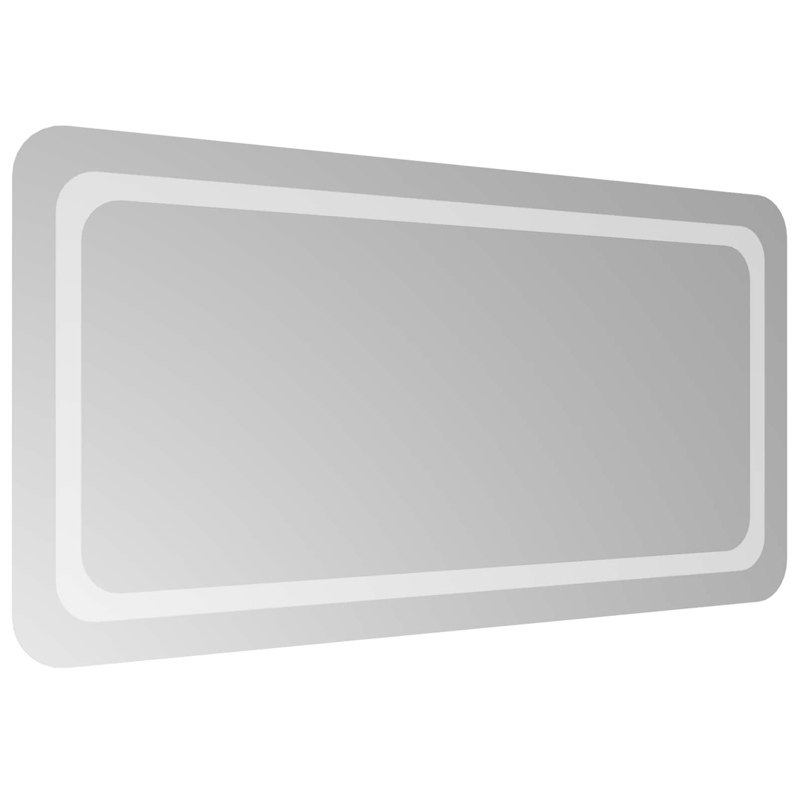 vidaXL Lustro łazienkowe LED przezroczysty 100 x 50 cm szkło hartowane