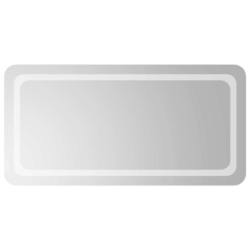 vidaXL Lustro łazienkowe LED przezroczysty 100 x 50 cm szkło hartowane